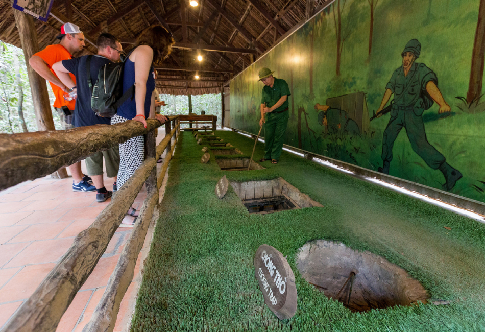 Cu Chi tunnels traps